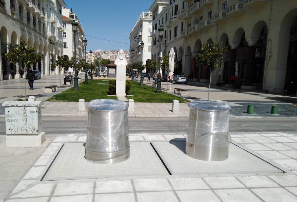 Ολοκλήρωση παράδοσης υπόγειων κάδων στη Θεσσαλονίκη